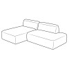 Модульный диван Маттео Комплект 3, Оттоманка и Удлиненный модуль на заказ